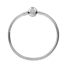 Load image into Gallery viewer, Pandora Moments Sparkling Crown O Snake Chain Bracelet