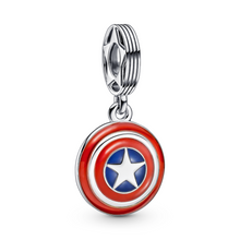 Load image into Gallery viewer, Marvel The Avengers Captain America Shield Dangle Charm