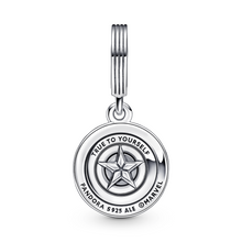 Load image into Gallery viewer, Marvel The Avengers Captain America Shield Dangle Charm