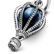 Load image into Gallery viewer, Blue Hot Air Balloon Travel Charm