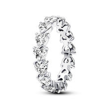 Load image into Gallery viewer, Row of Hearts Eternity Ring
