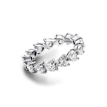 Load image into Gallery viewer, Row of Hearts Eternity Ring
