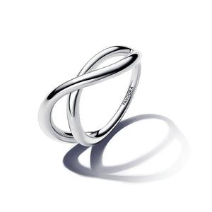 Organically Shaped Infinity Ring