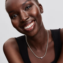 Load image into Gallery viewer, Engravable Purple Stone Heart Charm
