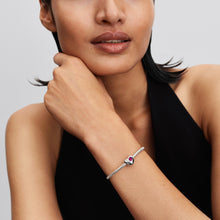 Load image into Gallery viewer, Engravable True Red Stone Heart Charm
