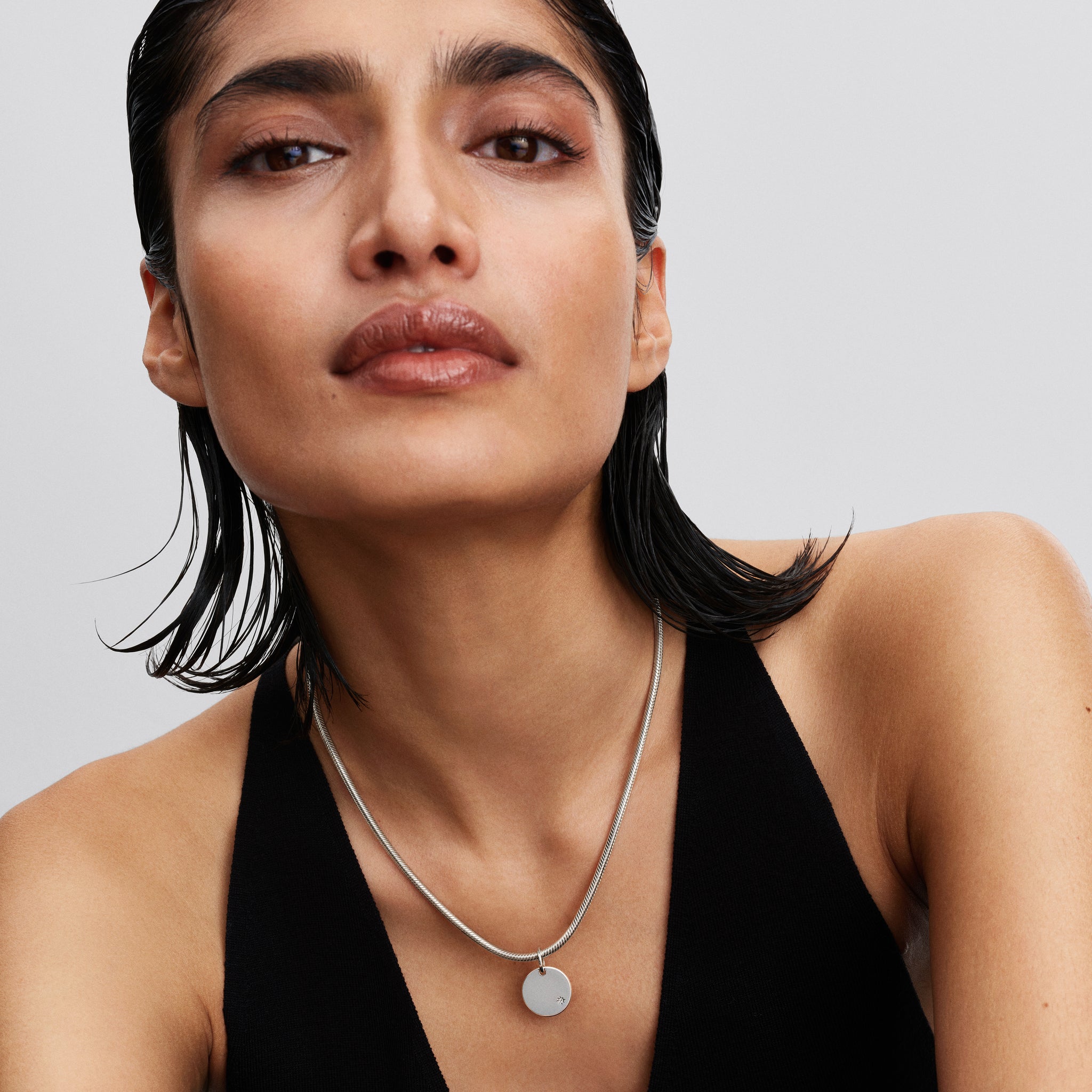 Engravable Lab-Grown Diamond Tag Pendant