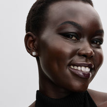 Load image into Gallery viewer, Square Halo Stud Earrings
