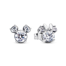 Load image into Gallery viewer, Disney Mickey Mouse &amp; Minnie Mouse Sparkling Stud Earrings
