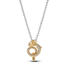Load image into Gallery viewer, Two-tone Chinese Year of the Dragon Collier Necklace
