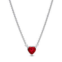 Load image into Gallery viewer, Sparkling Heart Halo Pendant Collier Necklace
