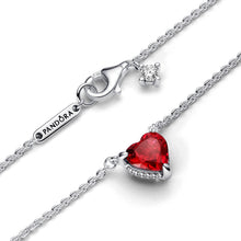 Load image into Gallery viewer, Sparkling Heart Halo Pendant Collier Necklace
