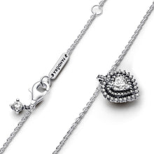 Load image into Gallery viewer, Sparkling Heart Halo Pendant Necklace
