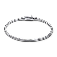 Load image into Gallery viewer, Pandora Moments Sliding Magnetic Clasp Snake Chain Bracelet
