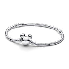 Load image into Gallery viewer, Disney Mickey Mouse Clasp Moments Snake Chain Bracelet
