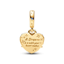 Load image into Gallery viewer, Disney Cinderella&#39;s Carriage &amp; Heart Double Dangle Charm
