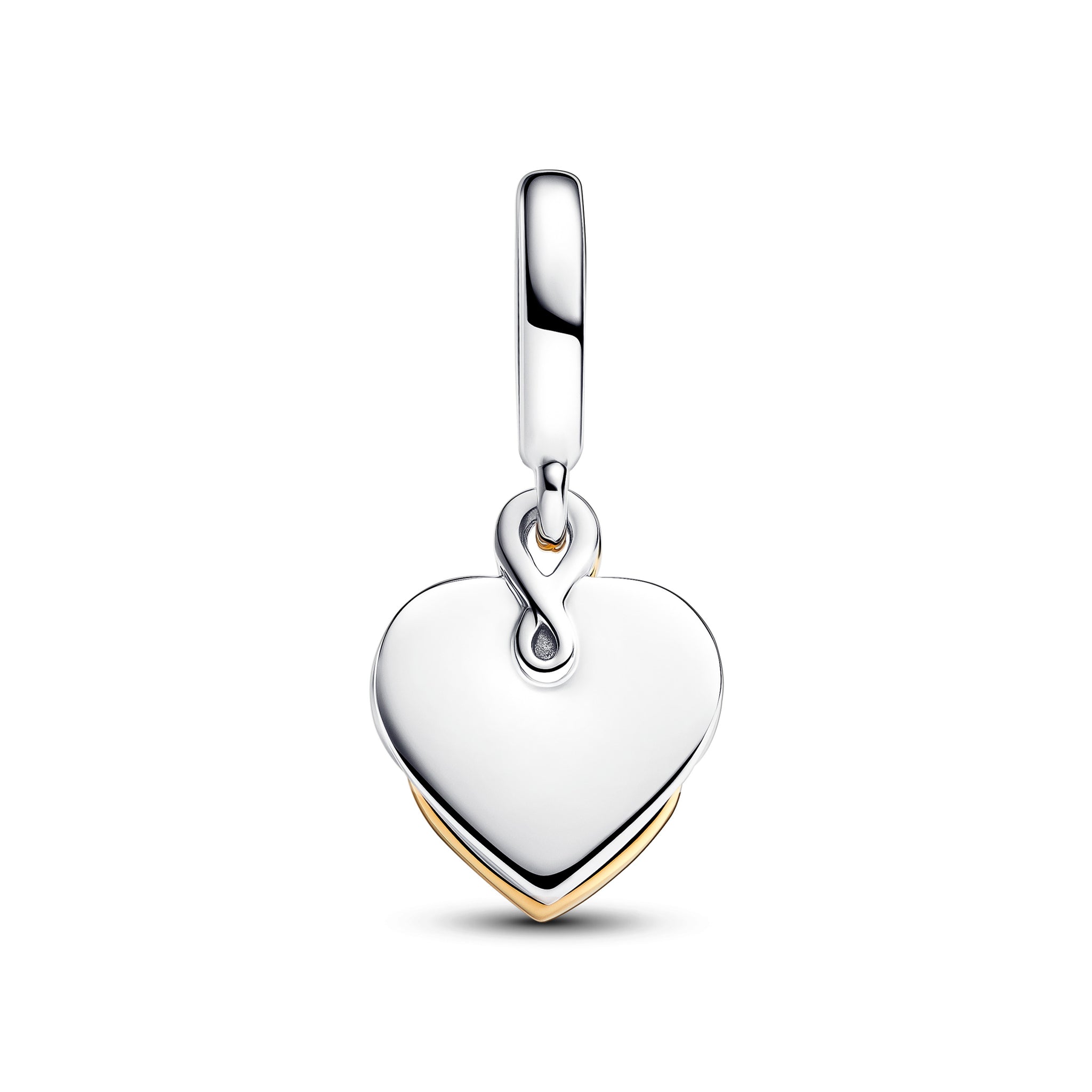 Lab-grown Diamond Engravable Mom Double Dangle Charm