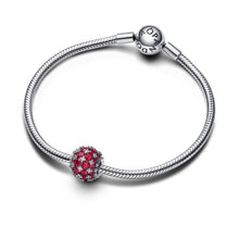 Load image into Gallery viewer, Sparkling Pavé Round Pink Charm
