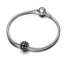 Load image into Gallery viewer, Sparkling Pavé Round Black Charm
