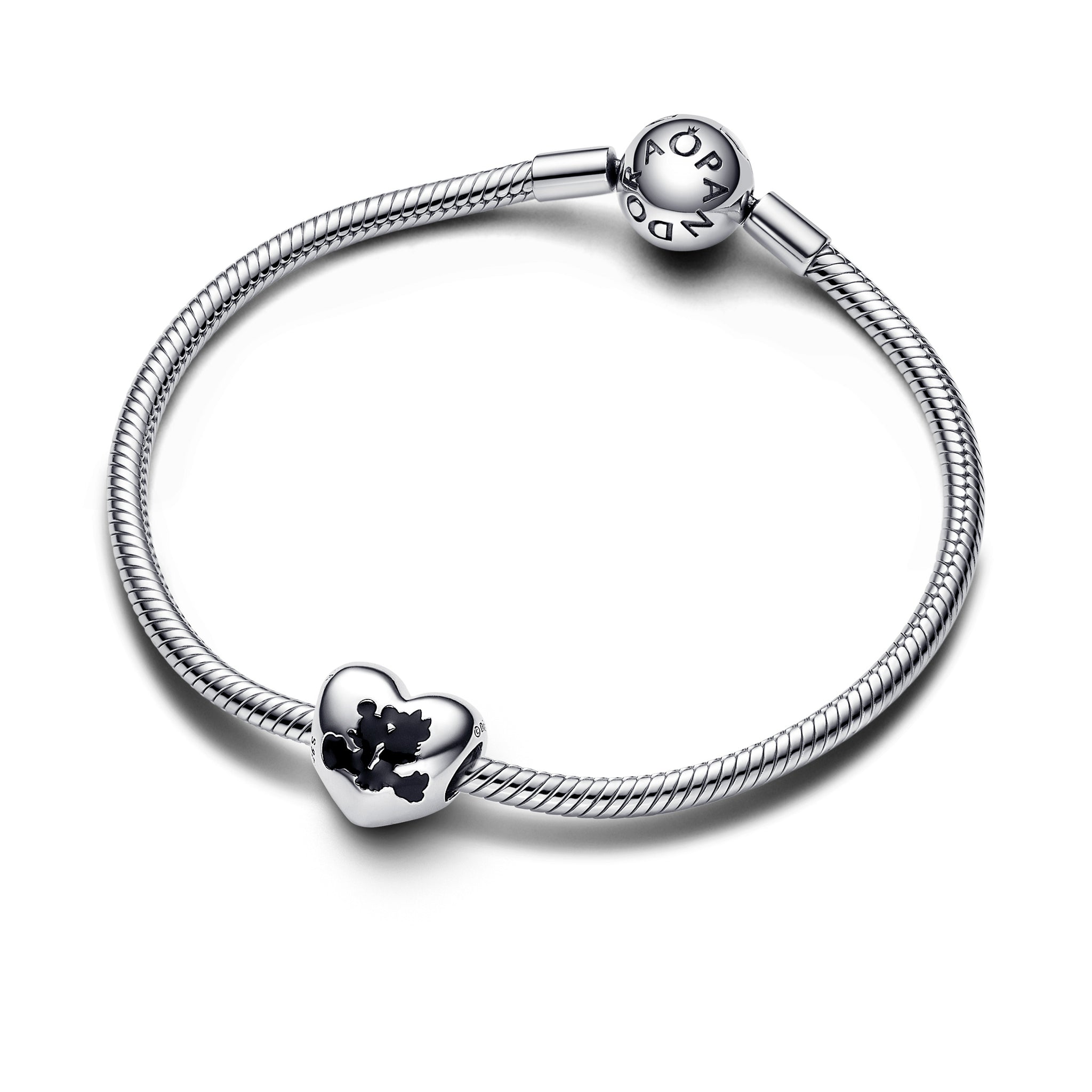 Disney Mickey Mouse & Minnie Mouse Heart Charm