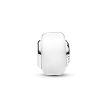 Load image into Gallery viewer, White Mini Murano Glass Charm
