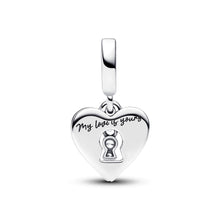 Load image into Gallery viewer, Red Heart &amp; Keyhole Double Dangle Charm
