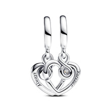 Load image into Gallery viewer, Forever &amp; Always Splittable Dangle Charm
