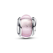 Load image into Gallery viewer, Encircled Pink Murano Glass Charm
