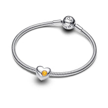 Load image into Gallery viewer, Engravable Honey Stone Heart Charm
