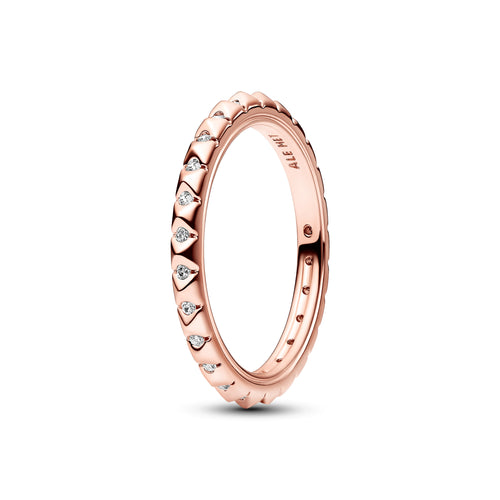 Pandora Pink Sparkling Crown Solitaire Ring