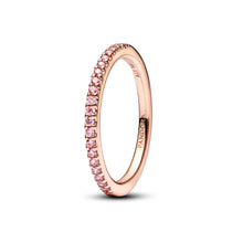 Load image into Gallery viewer, Sparkling Pink Band Ring
