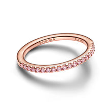 Load image into Gallery viewer, Sparkling Pink Band Ring
