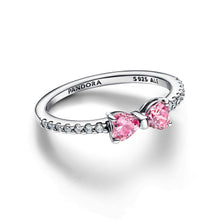 Load image into Gallery viewer, Sparkling Pink Bow Ring
