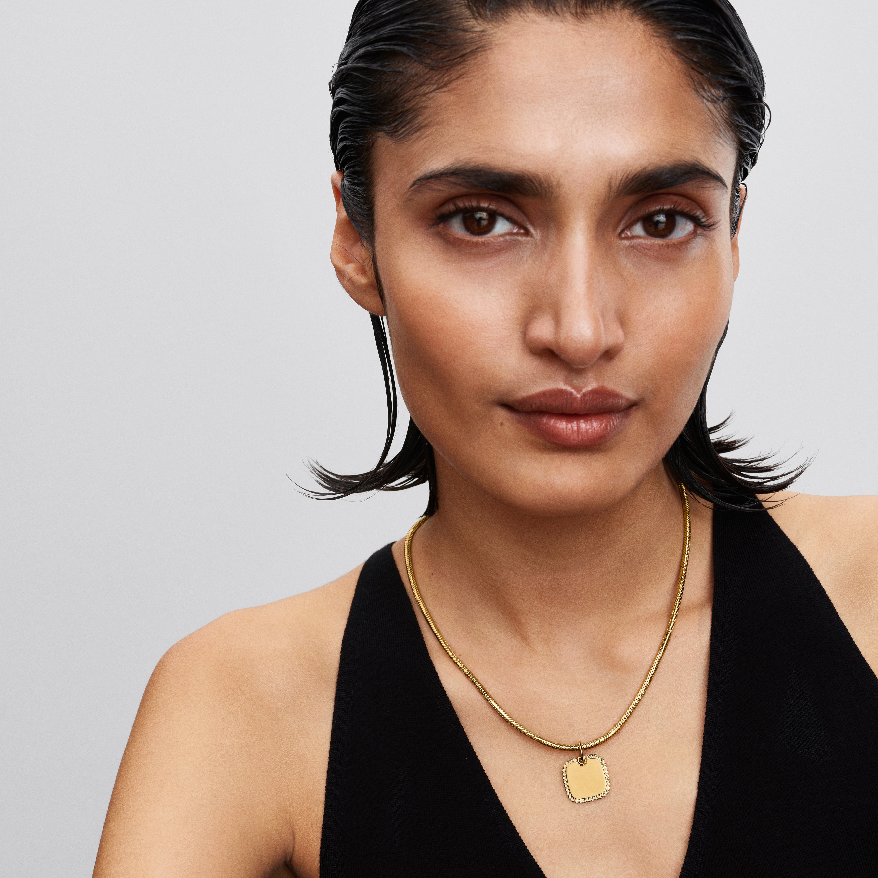 Engravable Square Tag Pendant