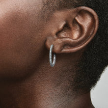 Load image into Gallery viewer, Pandora Timeless Pavé Single-row Hoop Earrings
