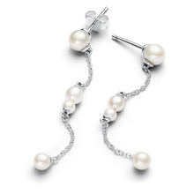 Load image into Gallery viewer, Treated Freshwater Cultured Pearl Drop Earrings
