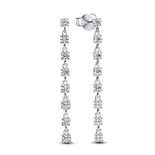 Load image into Gallery viewer, Sparkling Eight Stones Drop Earrings
