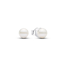 Load image into Gallery viewer, Treated Freshwater Cultured Pearl 4.5mm Stud Earrings
