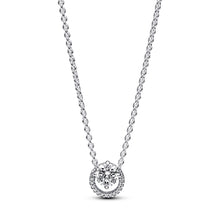 Load image into Gallery viewer, Sparkling Round Halo Pendant Collier Necklace
