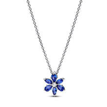 Load image into Gallery viewer, Sparkling Blue Herbarium Cluster Pendant Necklace
