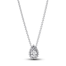 Load image into Gallery viewer, Sparkling Pear Halo Collier Necklace

