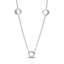 Load image into Gallery viewer, Pavé Circles Chain Necklace
