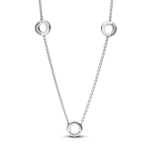Pavé Circles Chain Necklace
