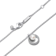 Load image into Gallery viewer, Treated Freshwater Cultured Pearl &amp; Pavé Collier Necklace
