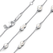 Load image into Gallery viewer, Treated Freshwater Cultured Pearl Station Chain Necklace
