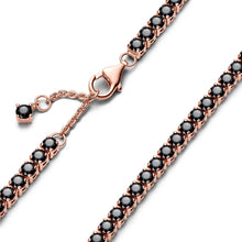 Load image into Gallery viewer, Black Sparkling Tennis Bracelet
