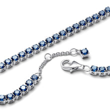 Load image into Gallery viewer, Sparkling Blue Tennis Bracelet
