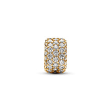 Load image into Gallery viewer, Sparkling Pavé Triple-row Charm
