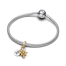 Load image into Gallery viewer, Engravable North Star Lab-grown Diamond Dangle Charm
