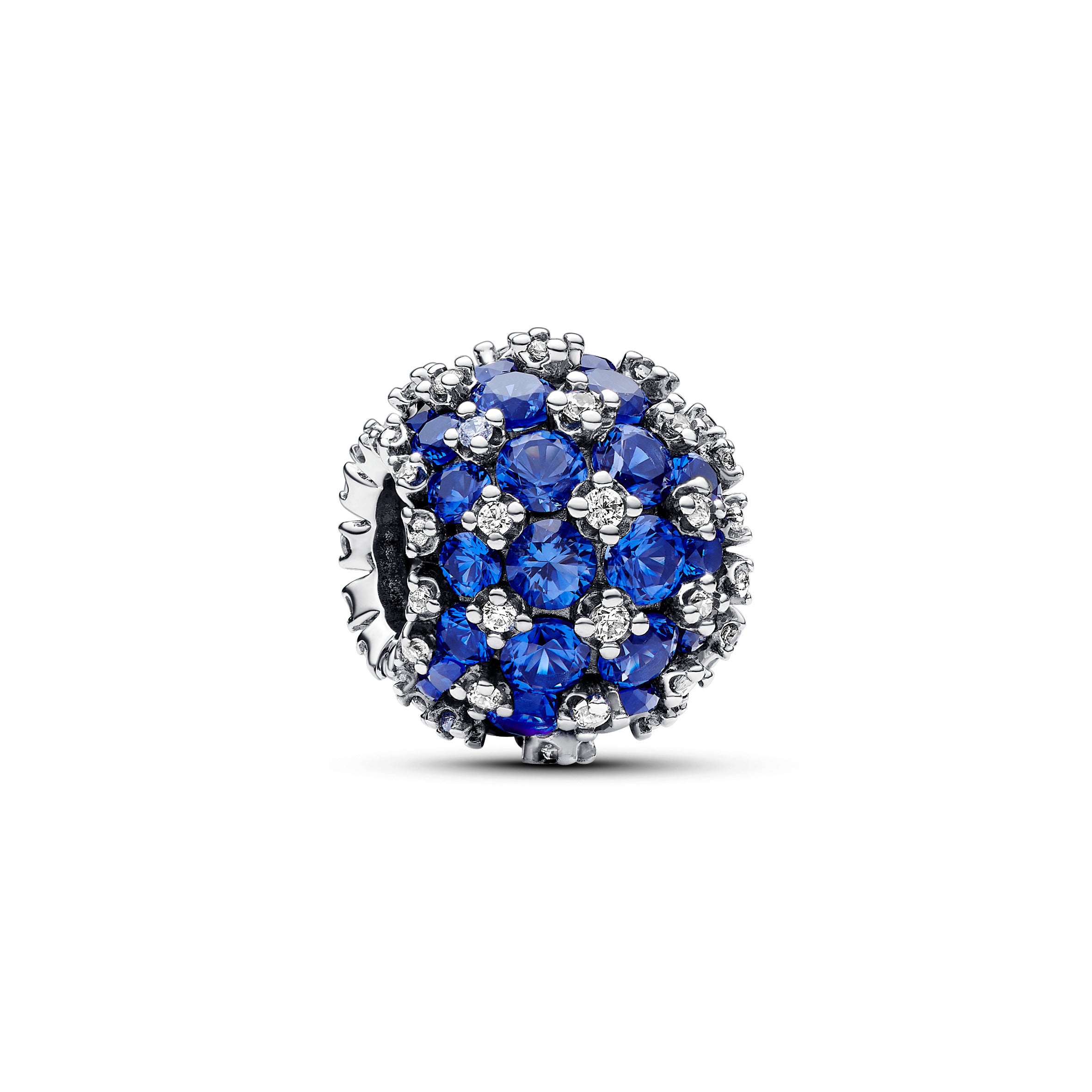 Sparkling Pavé Round Blue Charm - Main Image