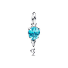 Load image into Gallery viewer, Blue Murano Glass Balloon Dangle Charm
